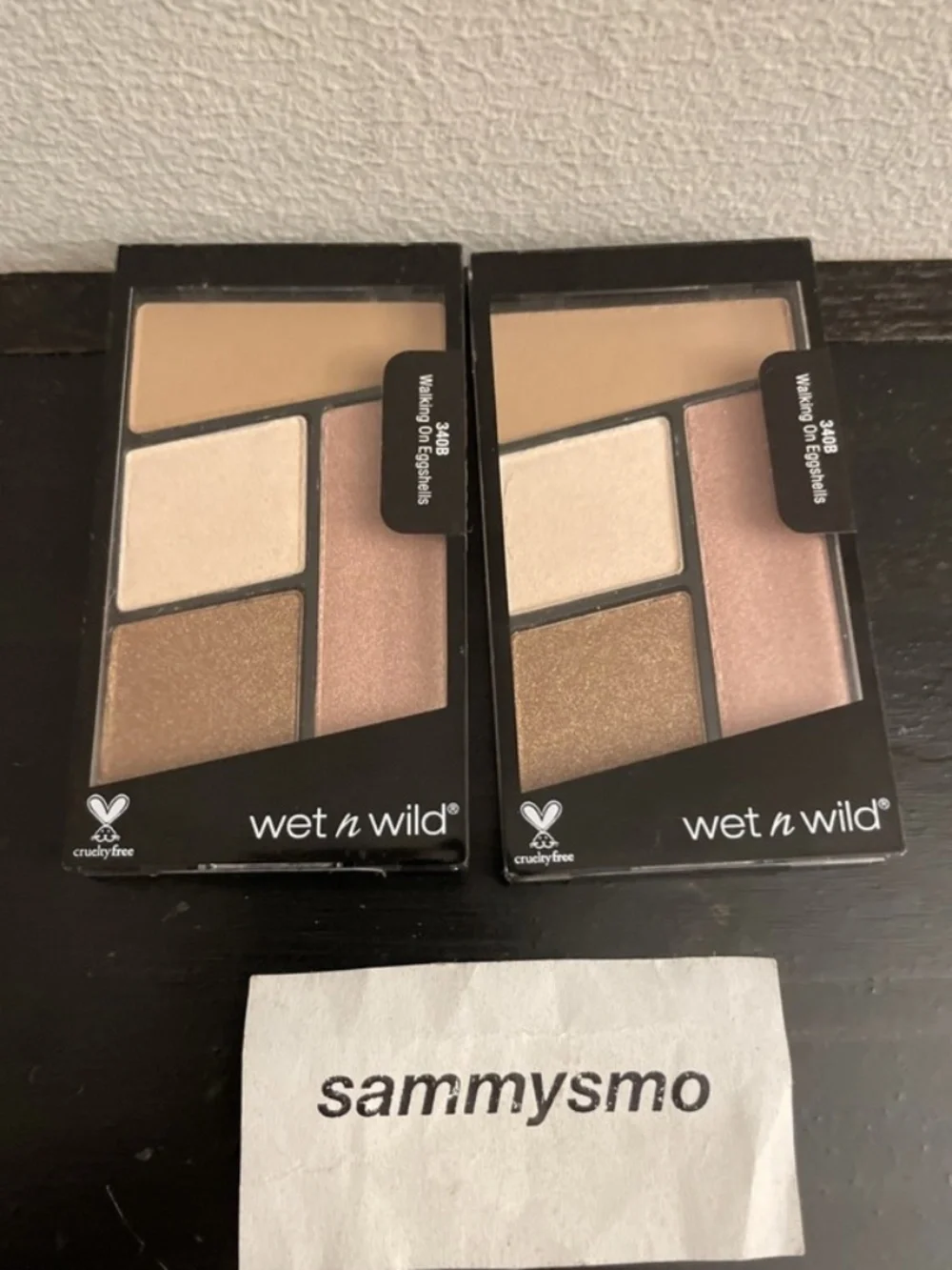 Wet n Wild Coloricon Eyeshadow Quad 340B Walking On Eggshells x2